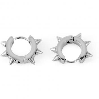 Women's Gothic Black Huggie Earrings