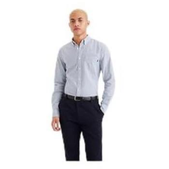 Camisa de Hombre Dockers Oxford Stretch Slim Fit Azul