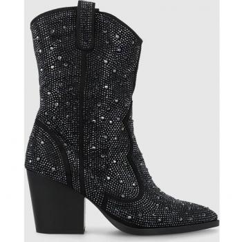 Lodi Botín de Mujer Estilo Cowboy en Negro