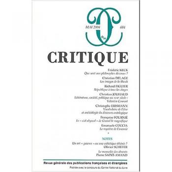 Critique, numéro 684
