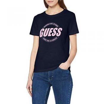 Donna Guess Roxy T-Shirt Blu XS SS CN