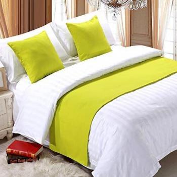 Chemin de Lit Literie d'hôtel Premium Vert 50x260cm