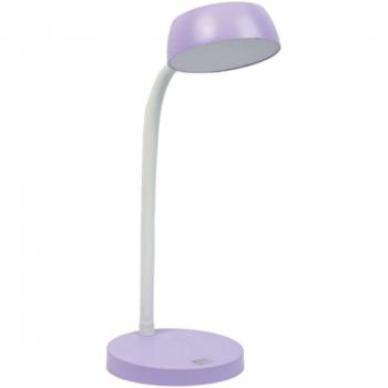 OXFORD CLICK, LÁMPARA ESCRITORIO LED, LUZ CÁLIDA, BRAZO FLEXIBLE, 33CM, COLOR LAVANDA