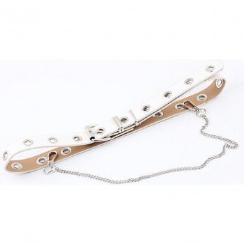 PU Leather Jeans Belt with Key Chain and Pin Buckle P102