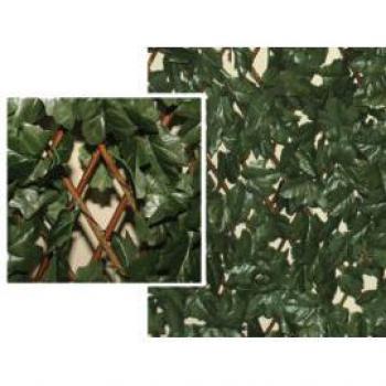 Siepe artificiale Brixo Alloro su traliccio di salice naturale