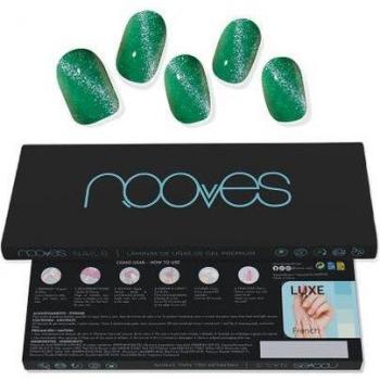 Láminas de Uñas de Gel Cat Eye Verde Jade Glass Premium 20 u