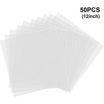 Pochettes de protection anti-statiques pour vinyles, 50 pièces