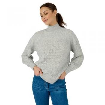 Skin Soft Fancy Stitch Detailed Knit Top