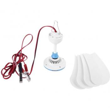 Ventilador de Techo con Batería Recargable 12V, 16/31.5, Perfecto para Camping y Hogar U1JE