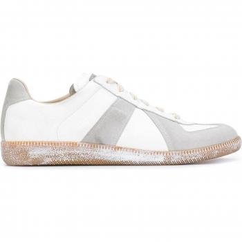 Maison Margiela Men's Replica Leather Sneakers White Size 40