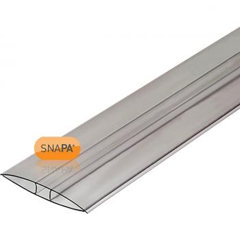 Snapa 16mm Clear Polycarbonate H section 4000mm(L) x 70mm(W)