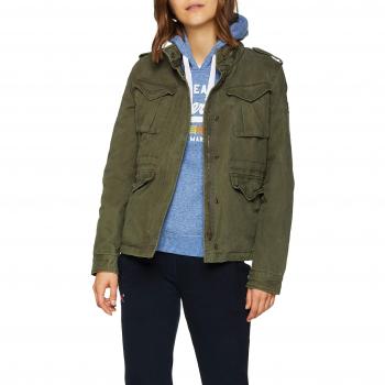 Superdry Manteau Femme Classic Winter Rookie Military Vert (Dark Verde Tsj)