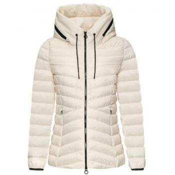 S.OLIVER Leichte Steppjacke mit Kapuze in Creme für Damen Größe 40