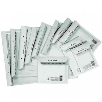Pochette matelassée G17, blanche, sans fenêtre, pack de 100
