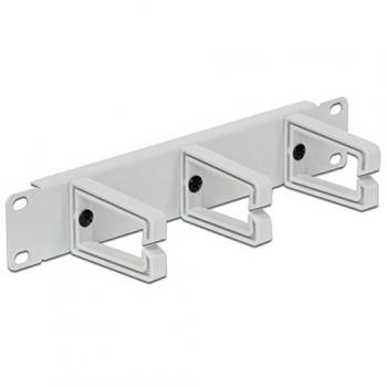 DELOCK Kabelmanagement Panel 10 grau