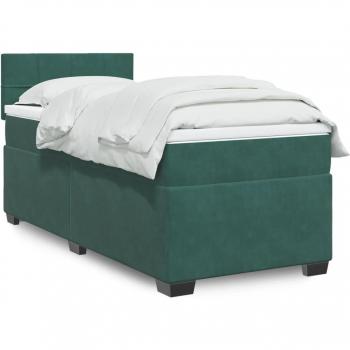 Lujosa Cama Box Spring Verde Oscuro 80x200 – Maison Exclusive