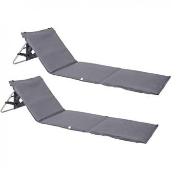 ONVAYA Outdoor-Matte, gepolsterte Liege mit Rückenlehne