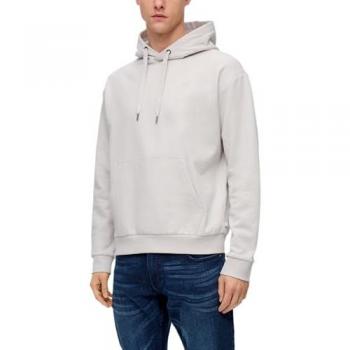 S.Oliver QS Herren Kapuzen-Sweatshirt Regular Fit Grau
