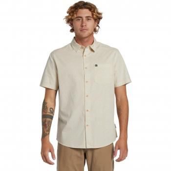 Camicia Quiksilver Apero Classic A Maniche Corte Silver Birch