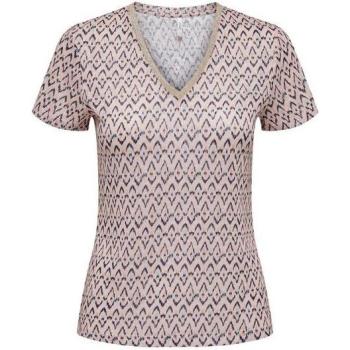 Camiseta 'STEPHANIA' de ONLY en navy, turquesa, oro y talco