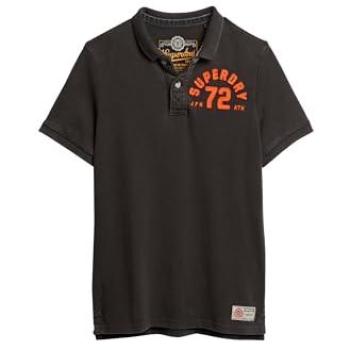 Polo Black Classic Superdry Vintage Athletic S