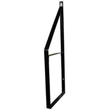Support étagère murale double Cali 19 noir – Design contemporain