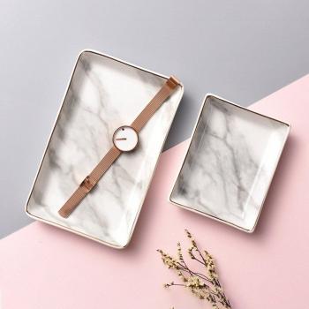 Plateau Scandinave en Marbre pour Bijoux et Snacks