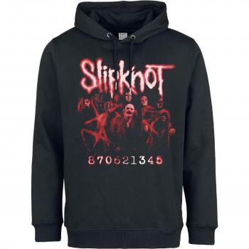 Slipknot Amplified Collection Kapuzenpullover – Herren XS bis 2XL – Lizenziertes Merchandise in Schwarz