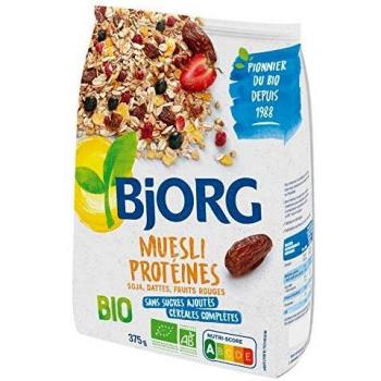 Muesli Bio aux Protéines de Soja et Fruits Rouges
