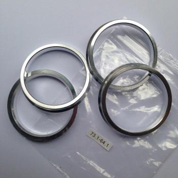 Accesorios de Coche: Anillos Céntricos de Aluminio Plateado 73.1-64.1mm