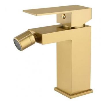 Bidet Valaz Carré Monocommande – Or Brossé – Série Segura