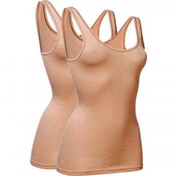 Kontour Unterhemd Set für Damen – Feinripp, Uni, 2 Stück