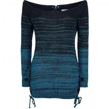 Pull Tricoté Débardeur Thena Noir/Bleu – Innocent, Taille L-3XL