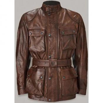 Pelle Moto Trialmaster XL Belstaff Marrone