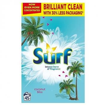 Surf Coconut Bliss Laundry Powder 2.25kg, Fresh Coconut Scent