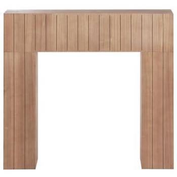 Stile Moderne Cornice Camino Legno Chiaro