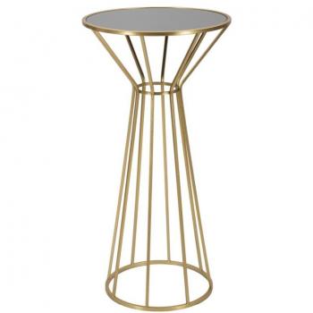 Table d’appoint Métal Simple Or 100 cm