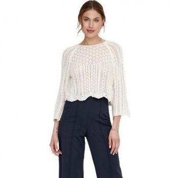 ONLY Strickpullover ONLNola Life Lochmuster