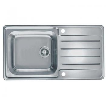Alveus Praktik – Évier 98 × 50 cm à commande de vidange, finition inox 1085977