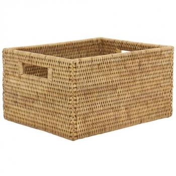 Panier de rangement rotin naturel 34 x 26 x 18 cm