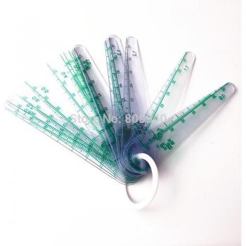 Calibrador de Plástico para Enchufes con Medidor de Espesor de Hoja (0,05‑2,0 mm)