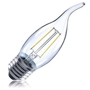 E27 Warm White LED Candle Bulb 2W