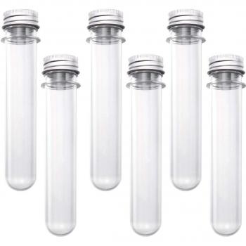Tubes à essai 100 ml en plastique (25 pièces) avec couvercle et brosse