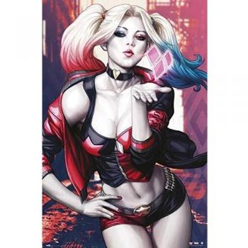 Póster DC Comics Harley Quinn Beso 91.5x61cm