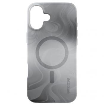 Custodia grigia Incase Halo MagSafe per iPhone 16 Plus “Fumo di Petrolio”