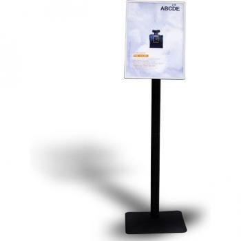 Metallische Menuhanger met LED-verlichting en Posteropberging