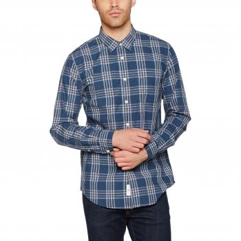 Camisa de Hombre Dockers Poplin Lavada, Azul (Abbott Moonlit Ocean), X-Large