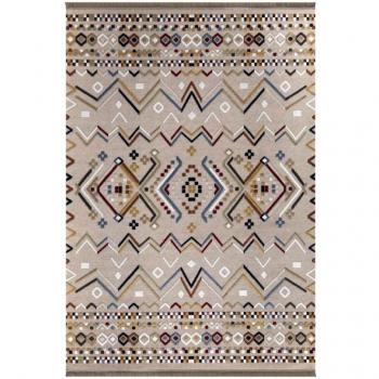 Sottopiede Antiscivolo Beige con Motivi Colorati 160x230 EFFEZ