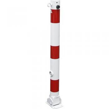 Potelet de Marquage Schake, Ø 76 Mm, Blanc/Rouge