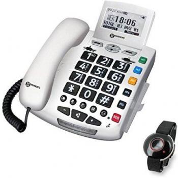 Teléfono Geemarc Serenidad con Telecontrol y Pulsera de Emergencia